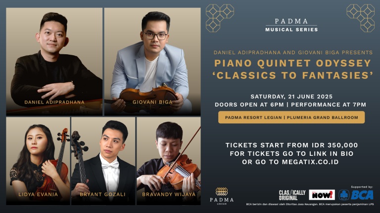 PIANO QUINTET ODYSSEY – ‘CLASSICS TO FANTASIES’ | Honeycombers