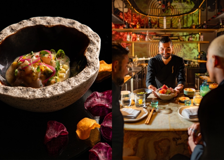 Miss Fish Berawa omakase counter in Canggu with Chef Carlos Barvo plating seasonal nigiri