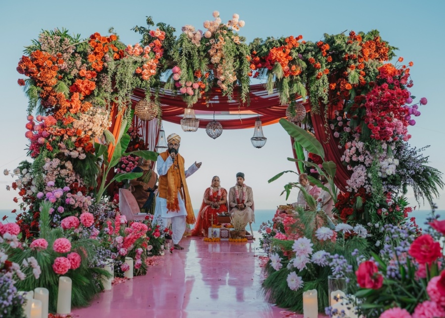 Wonderland Bali Indian wedding planner - Haldi and Ceremony - Pandawa Cliff Estate, Uluwatu, Bali, Indonesia