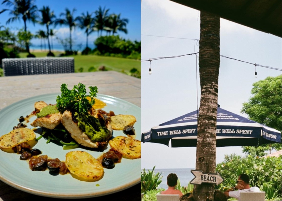 fish and chips at nusa dua beach grill - a family friendly restaurant in Bali, with food options for kids