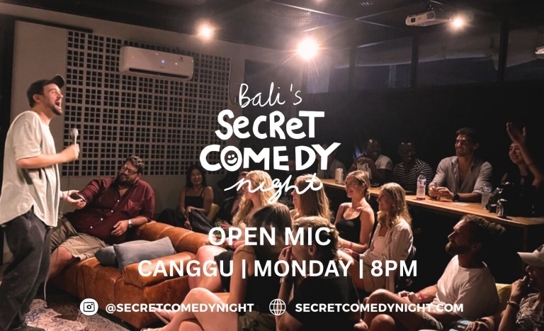 Secret Comedy Night – Open Mic Night in Canggu at 8PM | Honeycombers