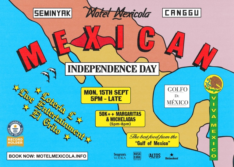 MEXICAN INDEPENDENCE DAY AT MOTEL MEXICOLA (GOLFO DE MEXICO)