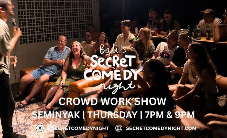 Secret Comedy Night – Crowd Work Show in Seminyak on Sep 25th
