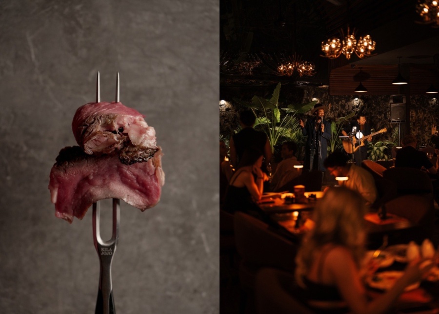 Steak and live music at Vore restaurant in Berawa, Canggu, Bali