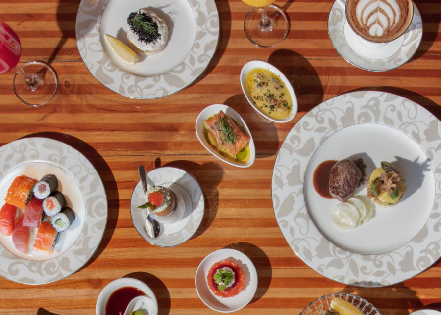 Sunday brunch served at Boneka Restaurant at The St. Regis Resort Bali in Nusa Dua