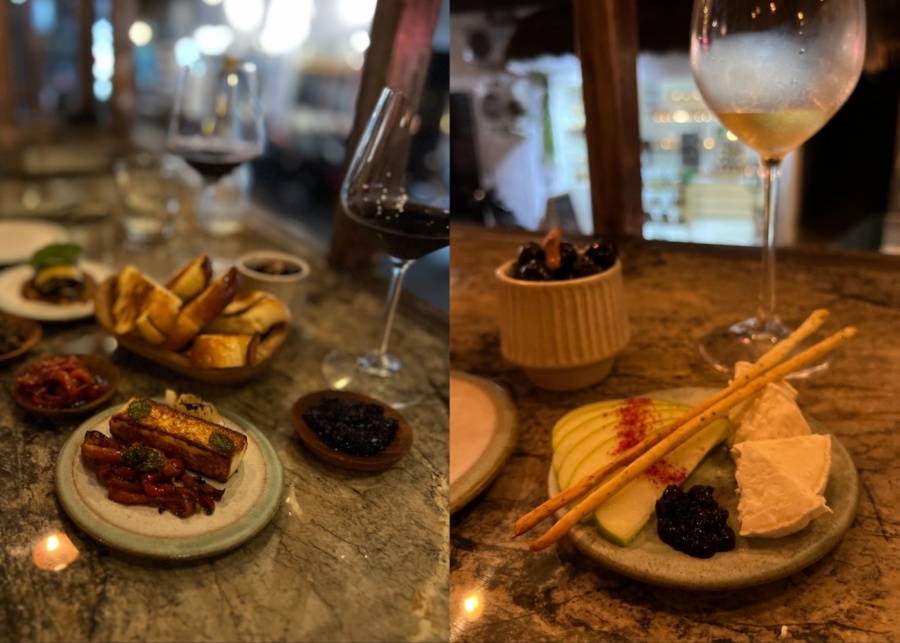 Wine and tapas at Bacari wine bar in Ubud, Bali, Indonesia