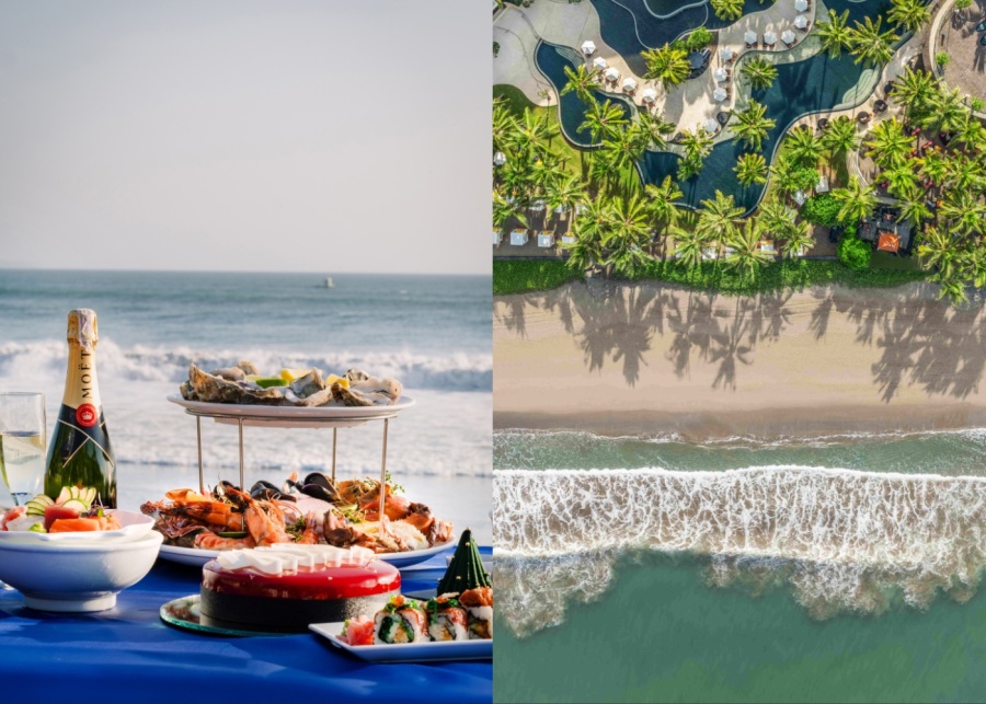 New Year's Day brunch at W Bali Seminyak, Indonesia