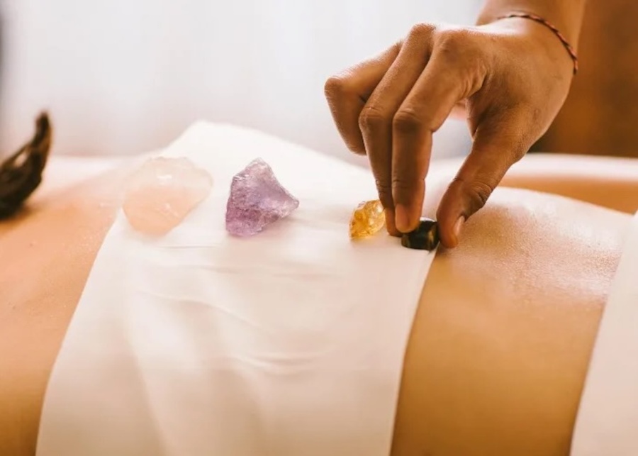Crystal Chakra Balancing ritual at Anantara Spa in Ubud, Bali, Indonesia
