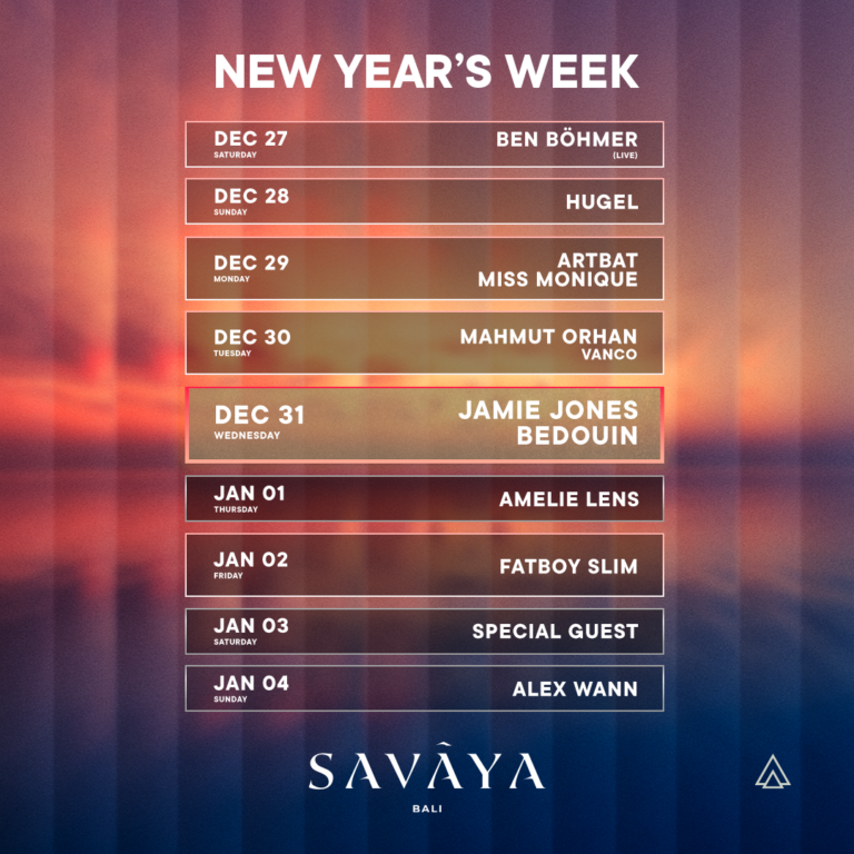 New Years Week at π Savaya Bali | Honeycombers
