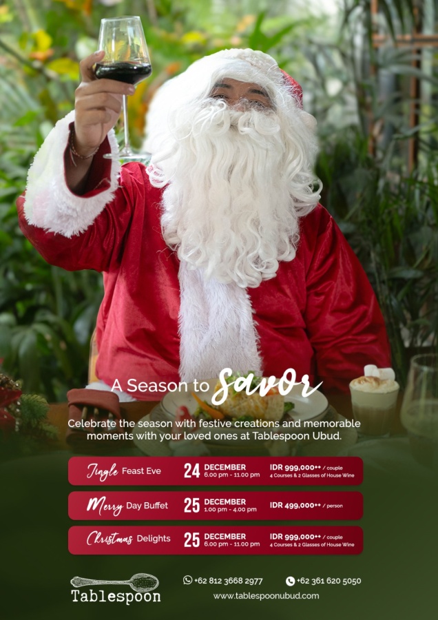 Festive Season Feasts at Tablespoon Ubud