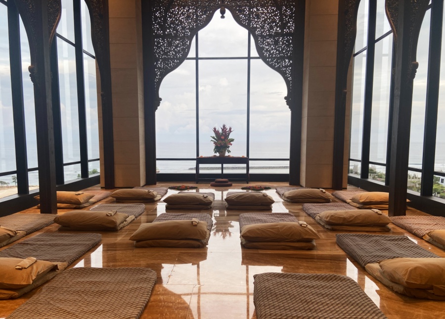 Sleep Meditation led by Olivia Arezzolo at Amala Chapel at The Apurva Kempinski Bali, Nusa Dua beach resort