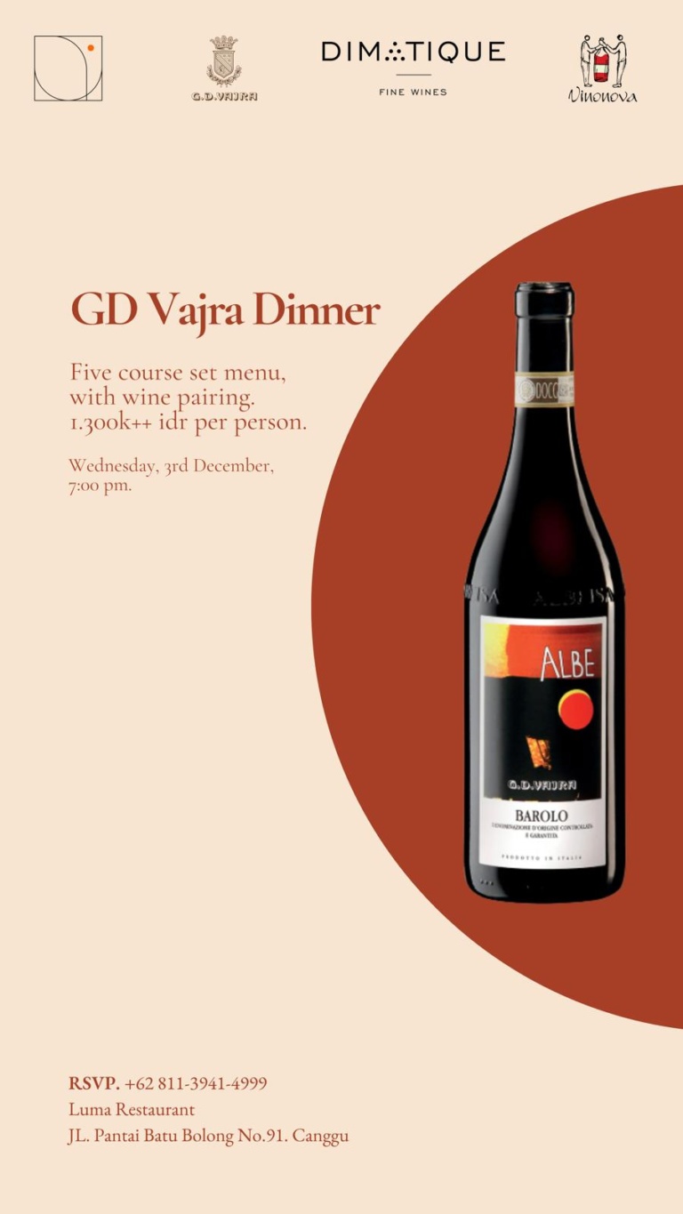 Luma x G.D. Vajra Wine Dinner