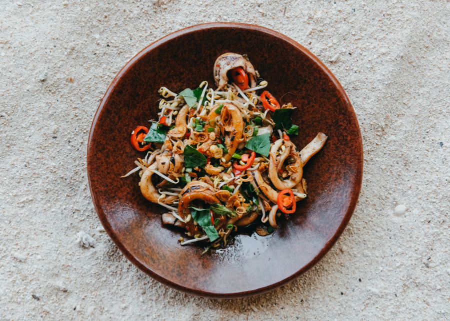 The starter at Ijo Restaurant in Pondok Santi hotel, Gili Trawangan, Lombok