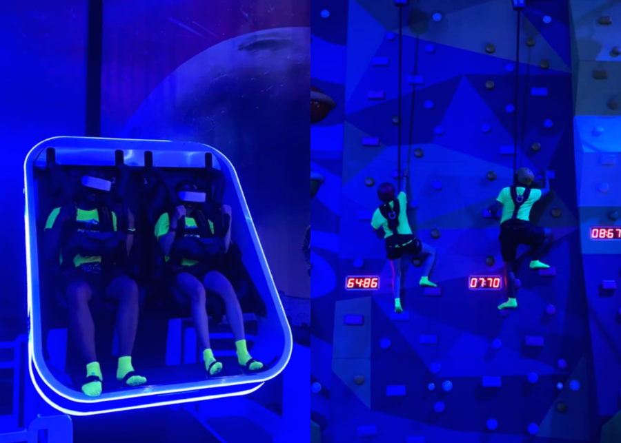 The 360 VR Flying Cinema & Wall Climbing at AeroXSpace Sanur - Bali's Largest Indoor Adventure Park