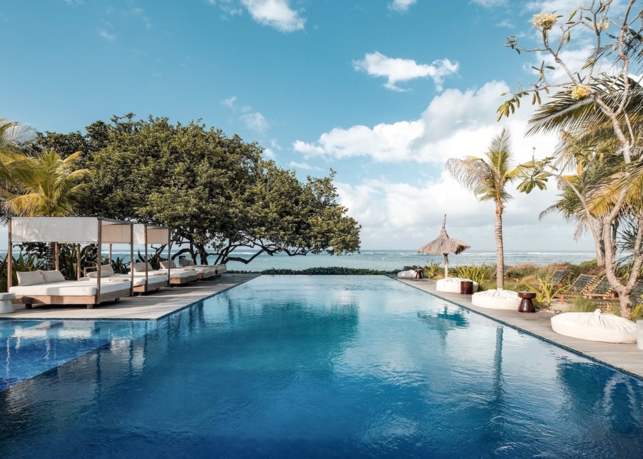 The pool at Amber Lombok - a luxury hotel and one of the best places to stay in Kuta Lombok, Indonesia