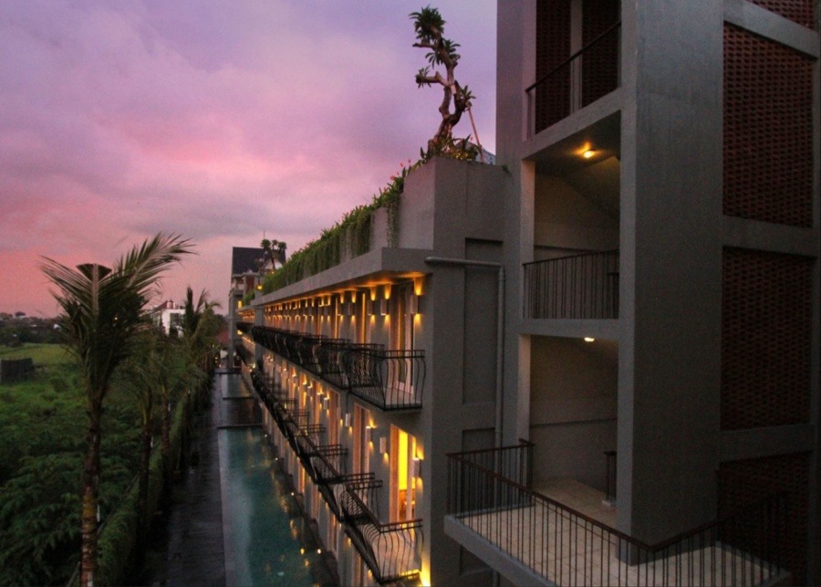 Sunset view from FRii Bali Echo Beach
