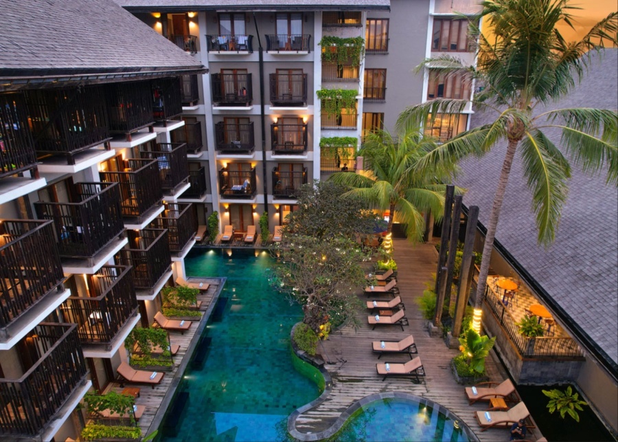 Massive pool at The 1O1 Bali Oasis Sanur.