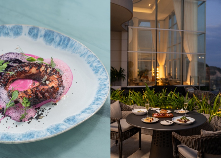 Oliverra fine dining restaurant at Umana hotel in Melasti, Uluwatu, Bali, Indonesia