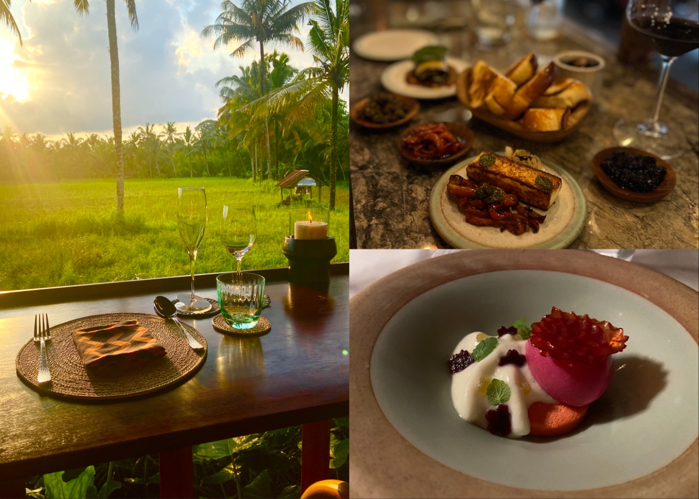 Collage of the best restaurants in Ubud Bali, Indonesia, 2026