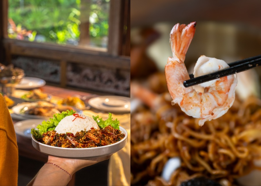 Food at Baan Ying Thai restaurant in Uluwatu, Bali, Indonesia