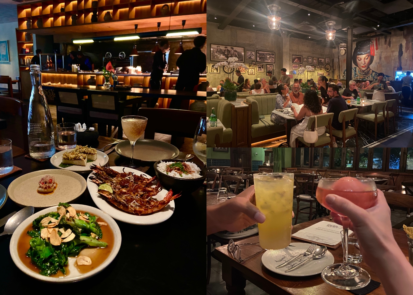 Food at Meimei in Canggu, interior at Mama San in Seminyak and cocktails at Hujan Locale in Ubud - the best Asian restaurants in Bali, Indonesia