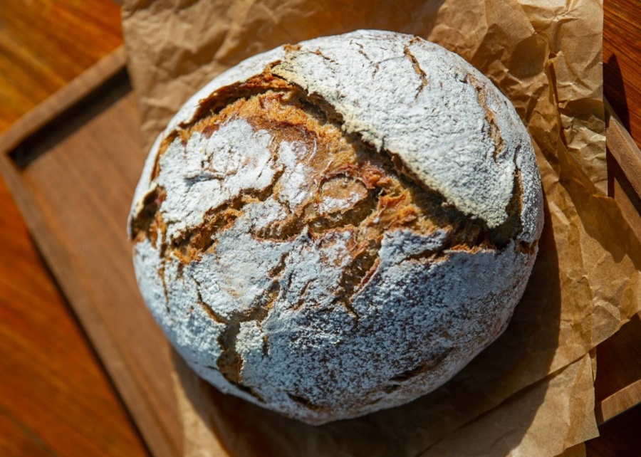 Sourdough bread loaf from The Bakery in Uluwatu, Bali, Indonesia
