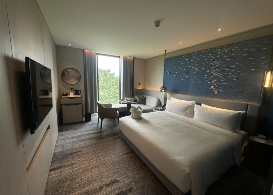 The deluxe room at Crowne Plaza Labuan Bajo Hotel in Flores, East Nusa Tenggara