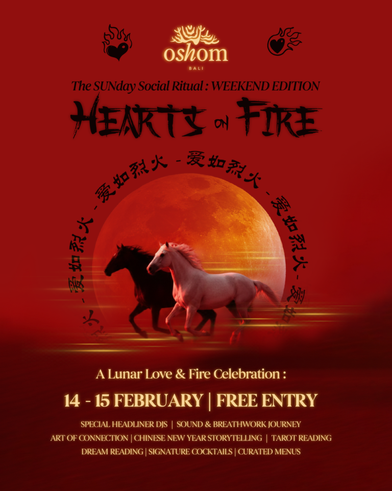 Hearts on Fire ❤️‍🔥 : A Lunar Love & Fire Celebration at Oshom Bali