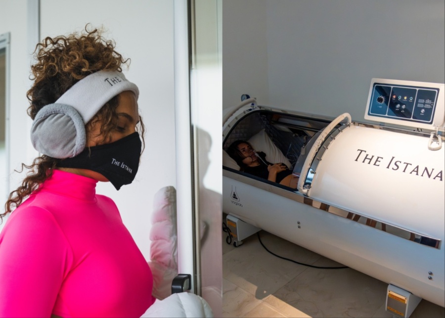 Cryotherapy and hyperbaric oxygen chamber at The Istana, a wellness centre in Uluwatu, Bali, Indonesia