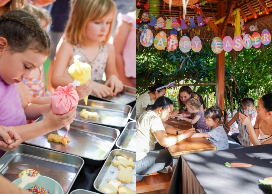 Easter family event at Milk & Madu cafe in Bali, Indonesia