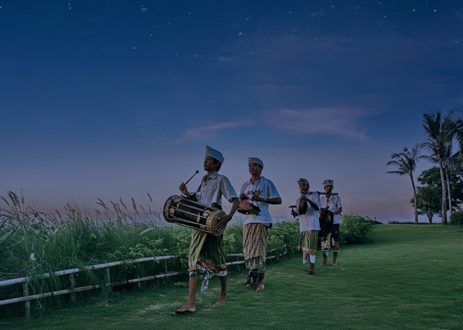 Nyepi Sunset Procession at AYANA resort in Jimbaran, Bali, Indonesia