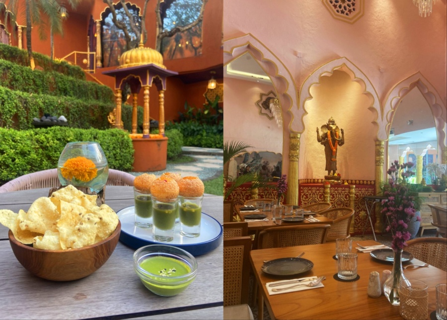 Indian food at Frangipaani Restaurant at Prana Spa, within Impiana Private Villas Seminyak, Bali, Indonesia