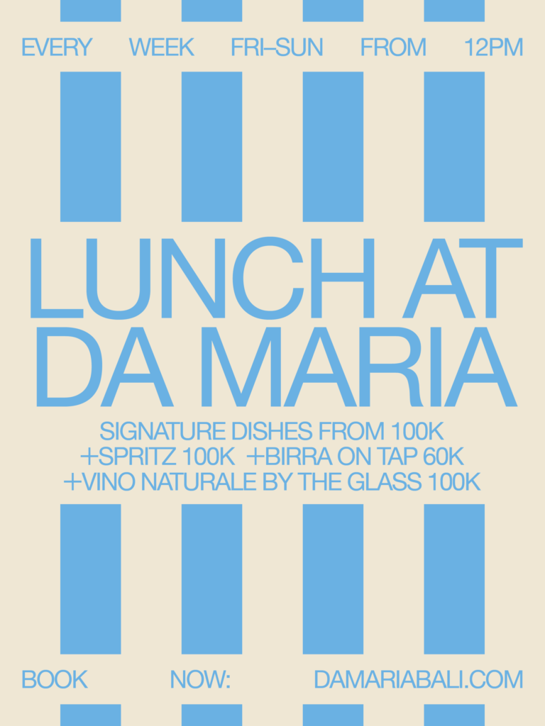 Lunch at Da Maria – every Friday to Sunday