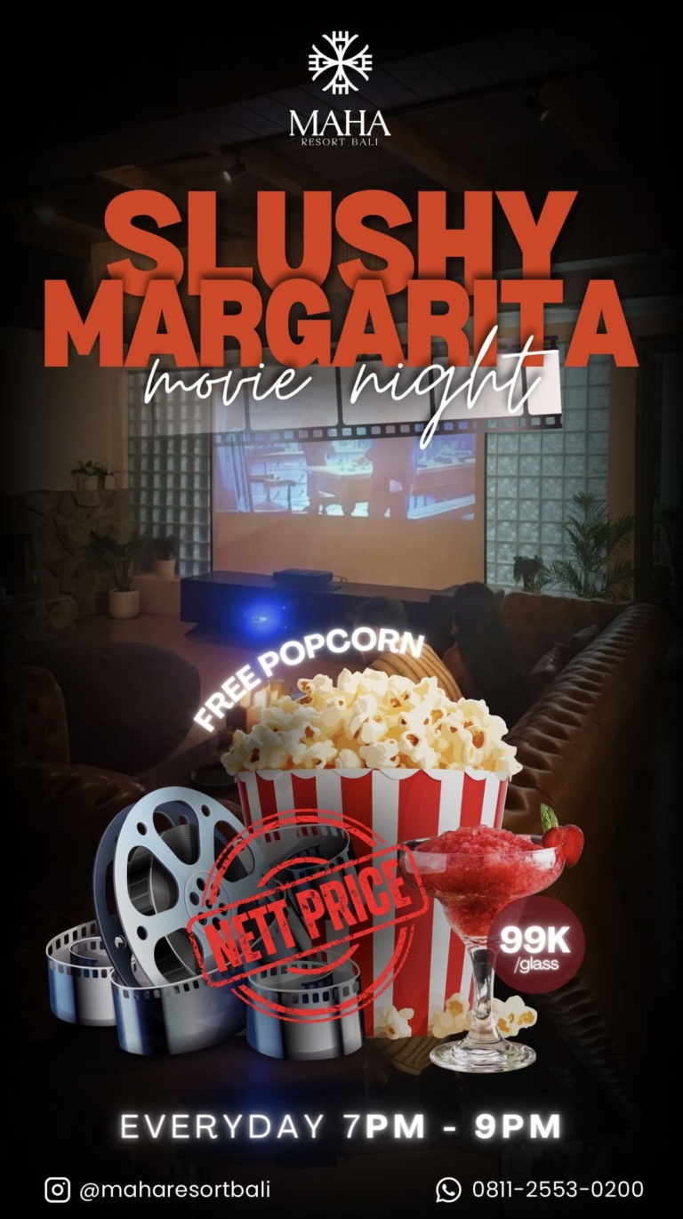 Slushy Party Everyday at MAHA Resort Bali