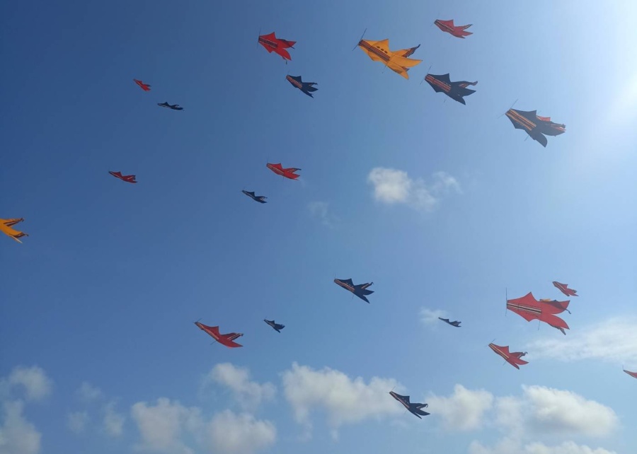 Annual kite festival on Mertasari Beach in Sanur, Bali, Indonesia