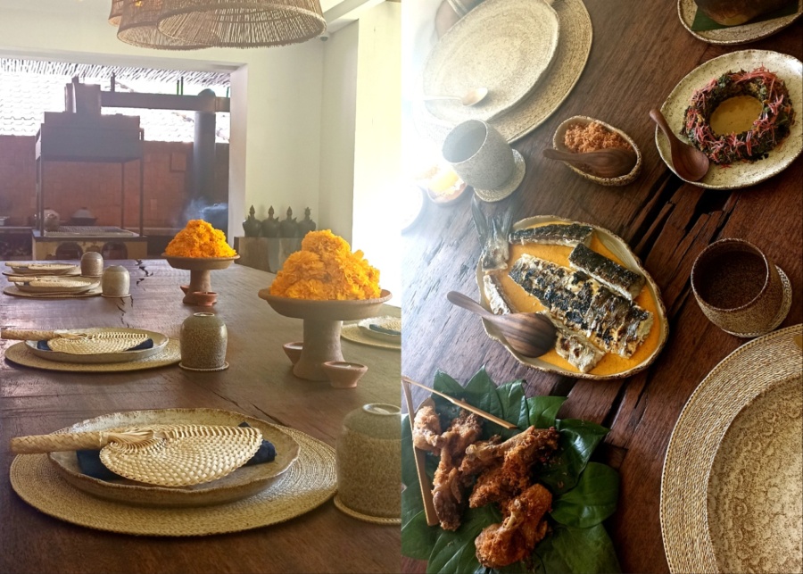 The Long Table set menu of Indonesian food at John Hardy in Seminyak, Bali