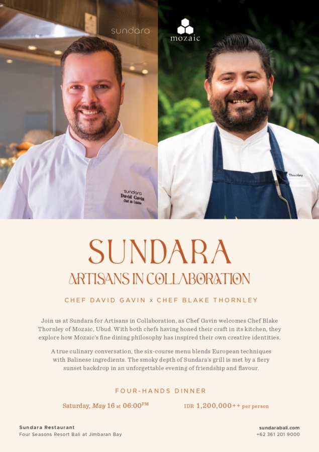 Sundara Artisan In Collaboration : Chef David Gavin x Chef Blake Thornley
