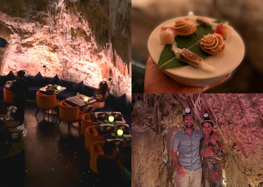 The Cave fine dining restaurant in Uluwatu, Bali, Indonesia
