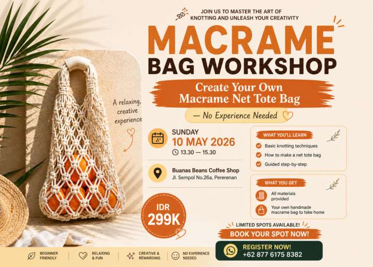 Create your own macrame net tote bag — no experience needed