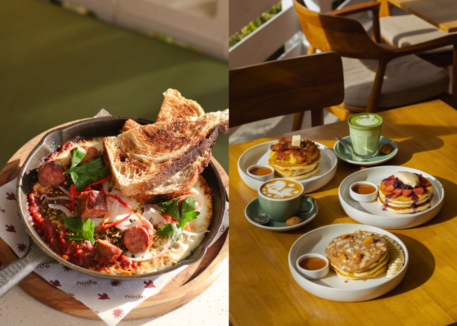 Breakfast and brunch at Nude cafe in Berawa, Pererenan, Canggu Bali, Indonesia