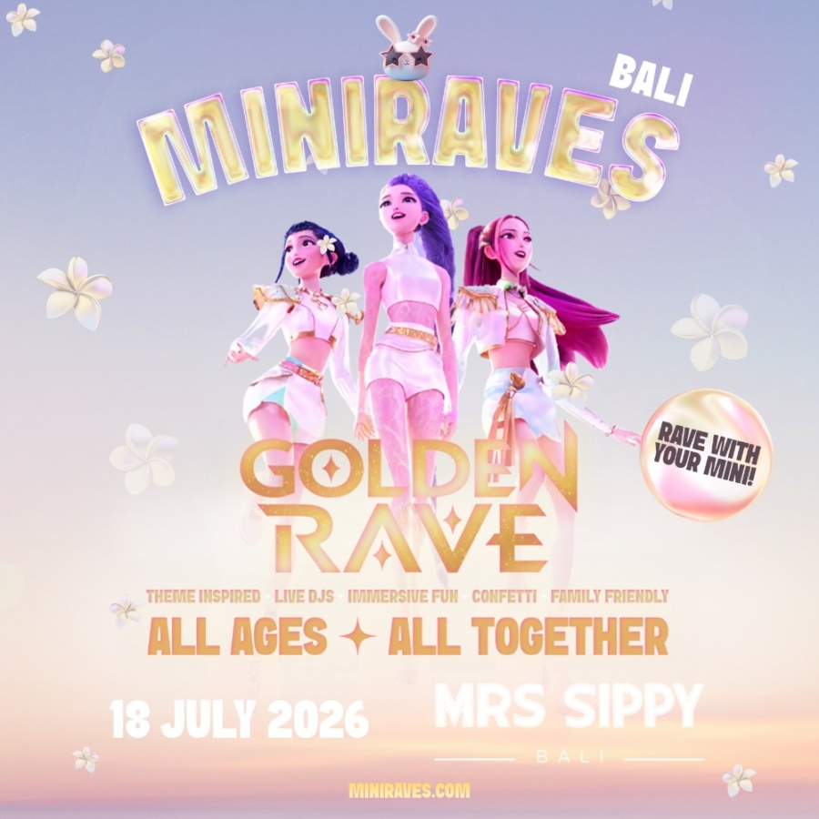 MiniRaves Returns To Bali – The Golden Rave Experience Lands at Mrs Sippy Bali on 18 July 2026