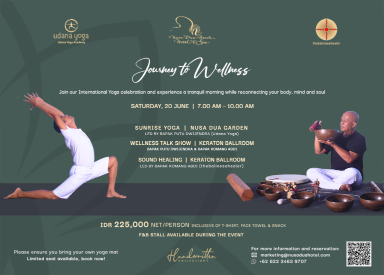 Journey to Wellness | Celebrating International Yoga Day at Nusa Dua Beach Hotel & Spa – Handwritten Collection | Honeycombers
