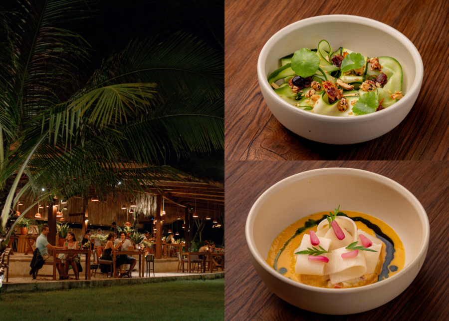 Romantic date night at IJO Restaurant, at Pondok Santi Estate on Gili Trawangan, Indonesia.