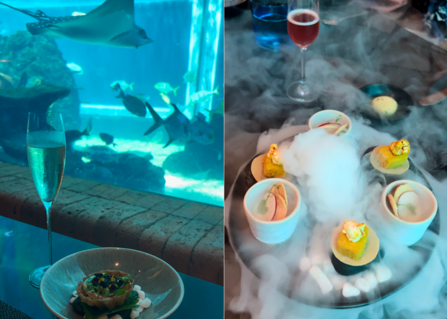 Koral aquarium fine dining restaurant in Nusa Dua Bali Indonesia