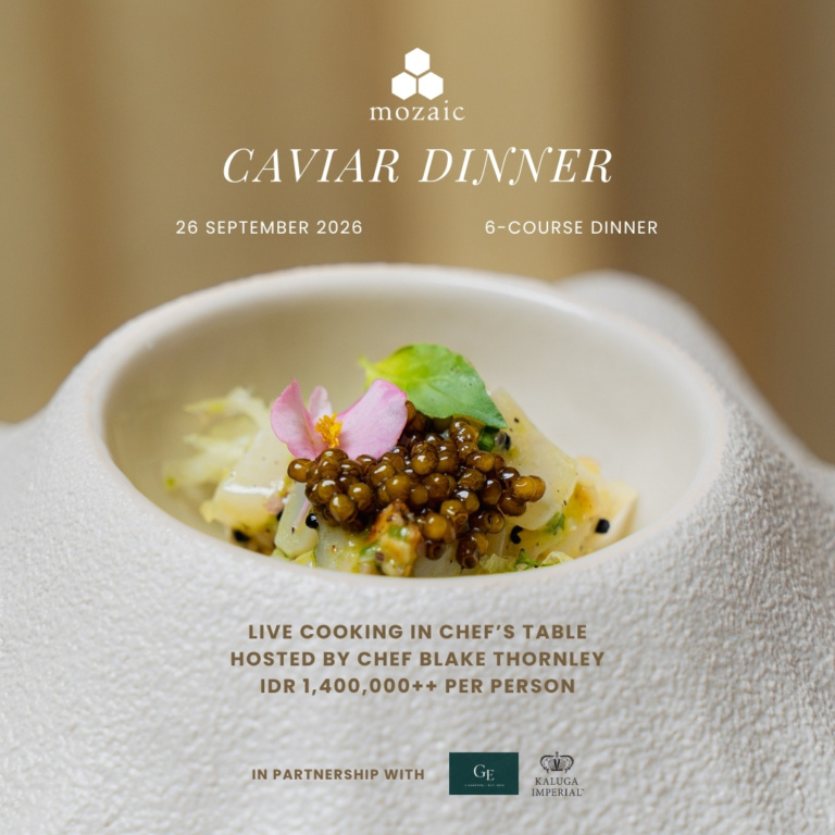 Caviar Dinner at Mozaic Ubud