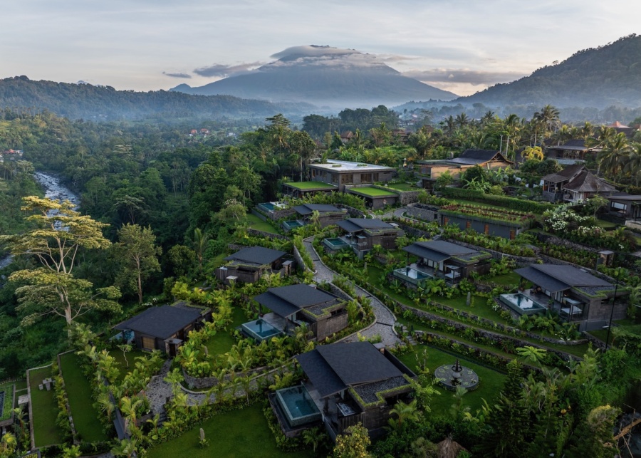 Samanvaya boutique hotel in Sidemen, East Bali, indonesia