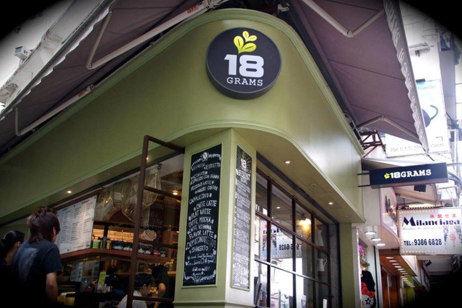 good cafes in Hong KOng 18 Grams causeway Bay exterior