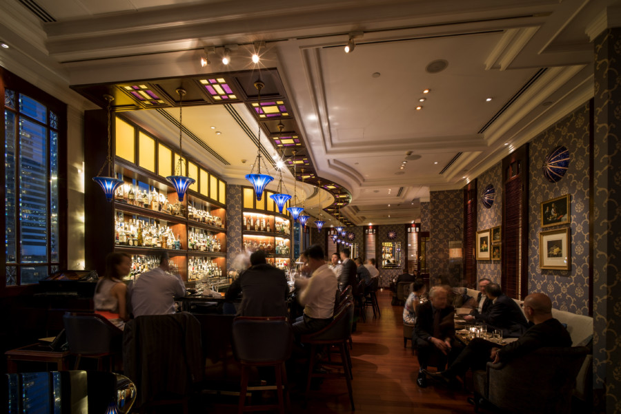 Guest Bartender, Marian Beke, at Island Shangri La’s Lobster Bar and