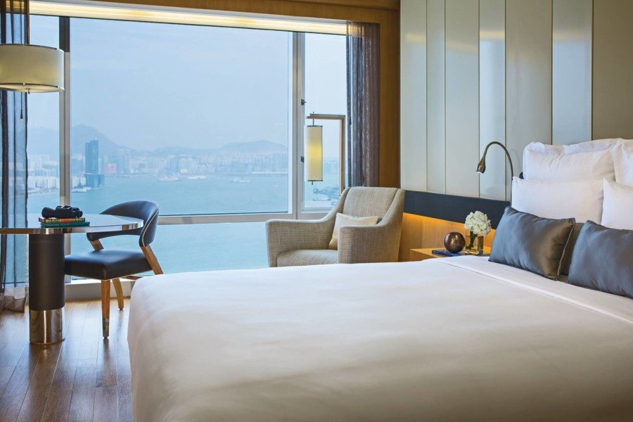 wan chai hotels renaissance harbour view interior of suite