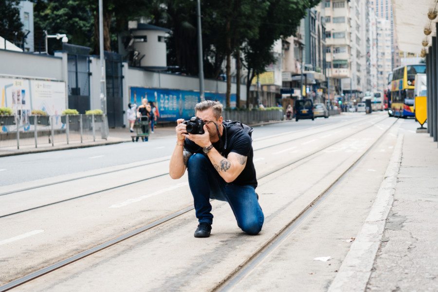 michael kistler taking pictures on the street